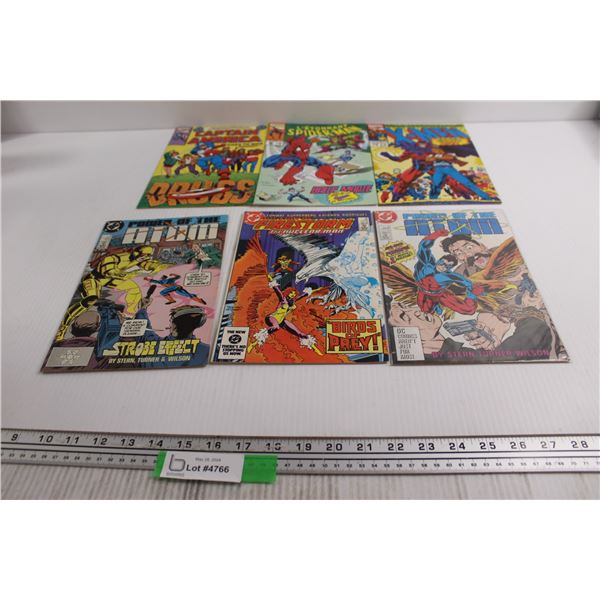 (6) Comics - Spider-Man, Captain America