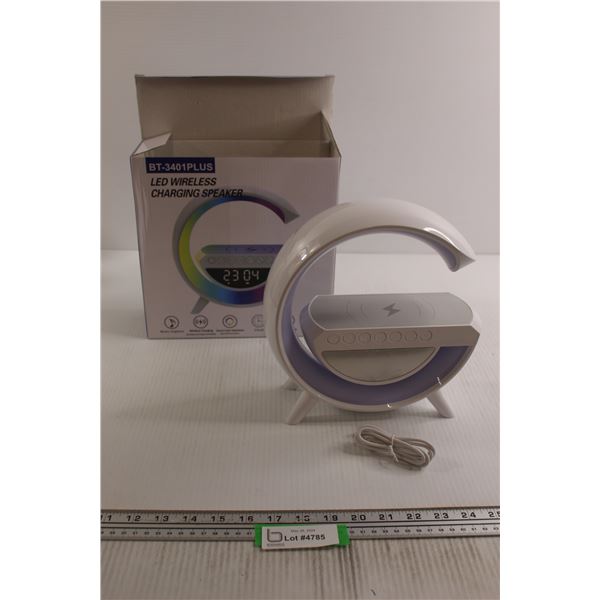 LED Wireless Charging Speaker - Untested