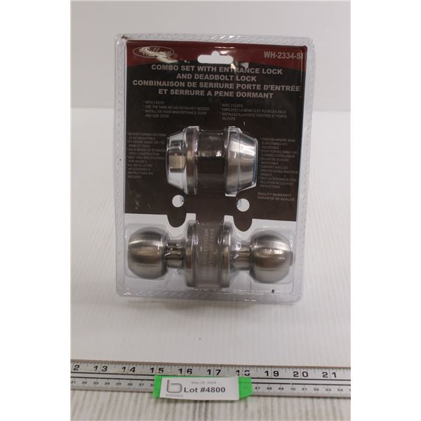 Wellson Combo Set with Entrance and Deadbolt Locks - Sealed