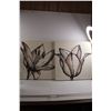 Image 1 : (2) Flower Canvas Prints - 2' x 2'