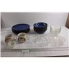 Image 1 : (5) Plates, (6) Matching Bowls, (4) Glass Bowls, Misc.