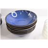 Image 4 : (5) Plates, (6) Matching Bowls, (4) Glass Bowls, Misc.
