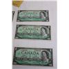 Image 3 : (6) Canadian 1967 $1 Bills
