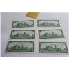 Image 4 : (6) Canadian 1967 $1 Bills