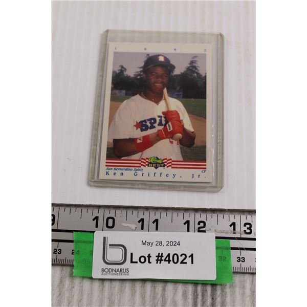 Ken Griffey Rookie Baseball Card