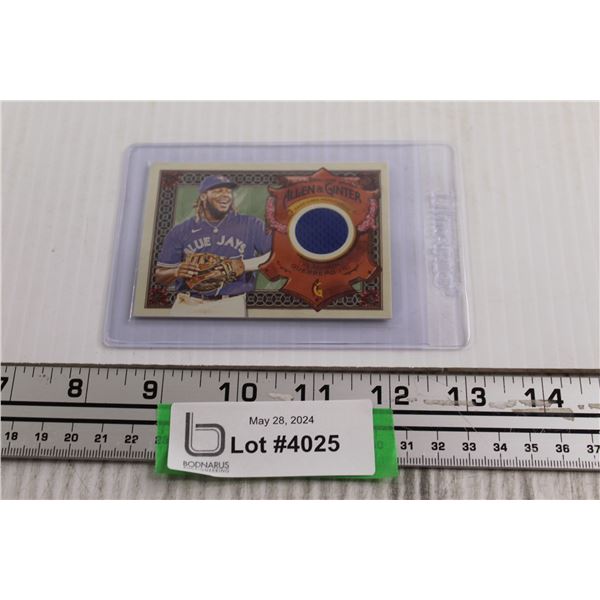 Vladimir Guerrero Jr. Jersey Rookie Baseball Card