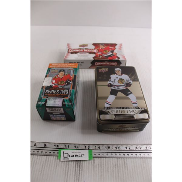 (3) EMPTY Connor Bedard Rookie Boxes