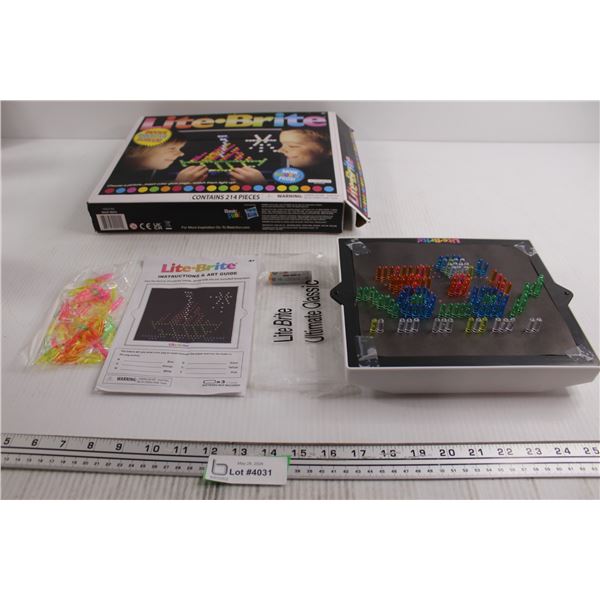 Lite-Brite Toy - Incomplete