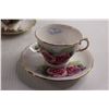 Image 4 : (4) Teacups with Matching Saucers - Royal Osbourne, Queen Anne