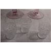 Image 2 : (2) Pink Vases, (3) Shot Glasses