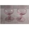 Image 4 : (2) Pink Vases, (3) Shot Glasses