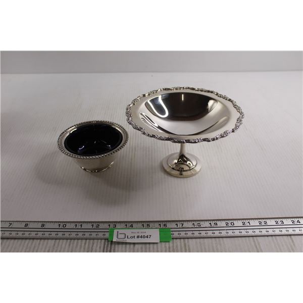 (2) Bowls - (1) Footed