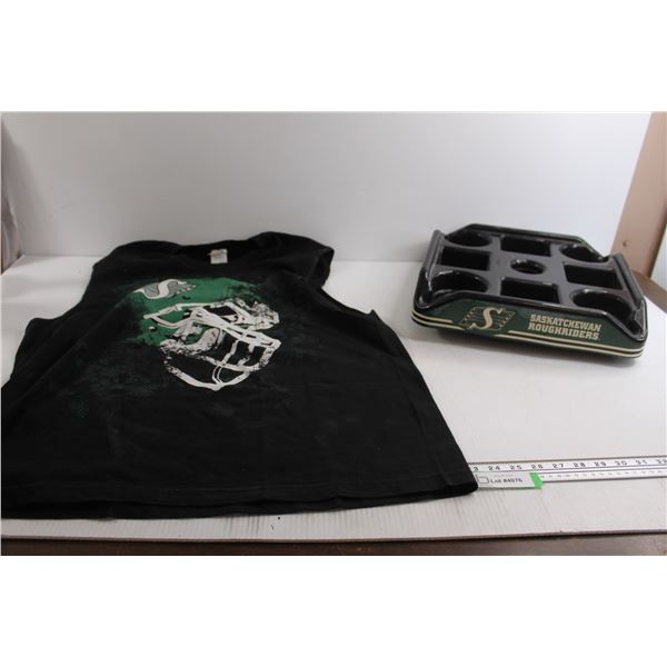 Saskatchewan Roughriders Tank - XL, Plastic Tray