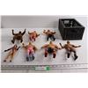 Image 1 : (7)1980's WWE WWF Rubber Wrestling Figures - Jesse "the Body" Vantura, Adrian Adonis, Kamala, Miss E