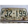 Image 3 : (2) Saskatchewan 1955 License Plates