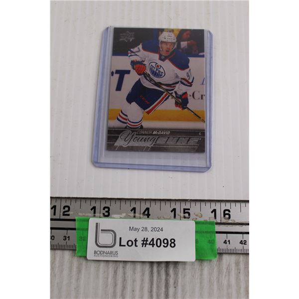 Connor McDavid REPRINT Hockey Card - Not Authenticated