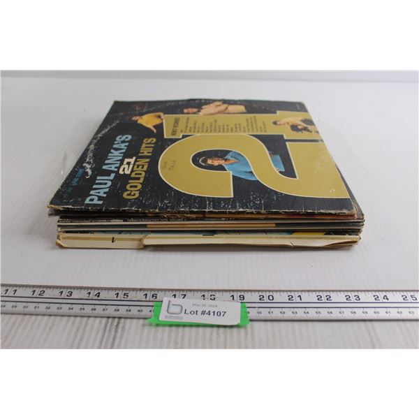 (9) Vinyl Records - Paul Anka, Tammy Wynette