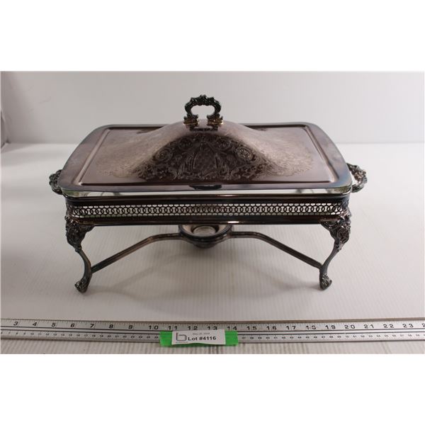 Silverplate Entree Dish on Stand
