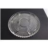 Image 4 : (2) Silverplated Dishes, Glass Divided Dish
