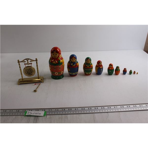 Asian-Inspired Gong, Nesting Dolls