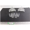 Image 1 : (2) Glass Napkin Holders, (6) Shot Glasses