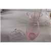 Image 2 : (2) Vases, Tiny Butter Dish, Misc.