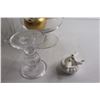 Image 4 : (2) Vases, Tiny Butter Dish, Misc.