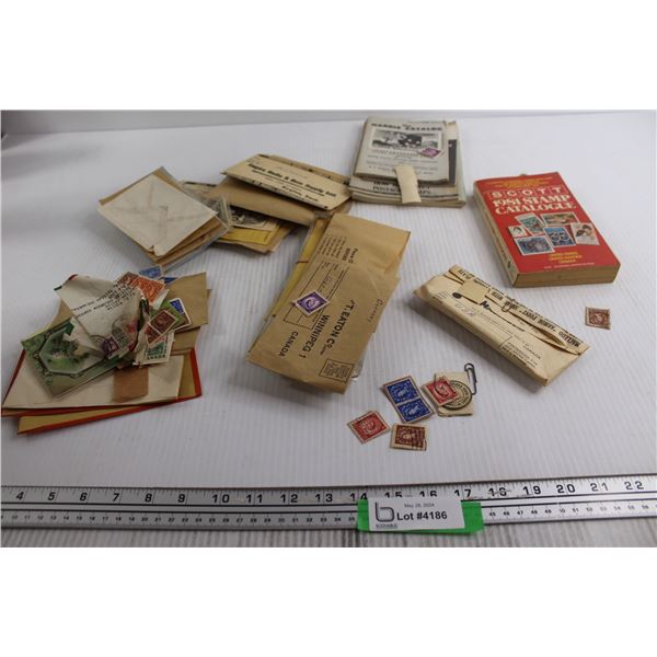 Assorted Envelopes and Stamps