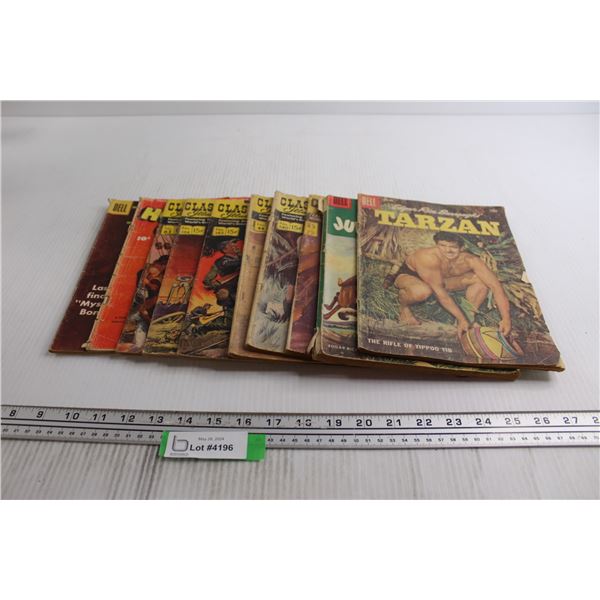 (10) Comics - Tarzan, Lassie