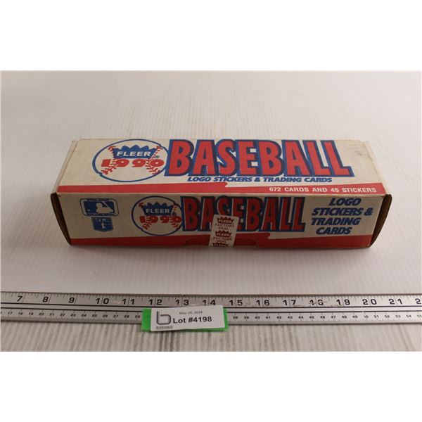 Fleer 1990 Baseball Logo Stickers and Trading Cards - Sealed