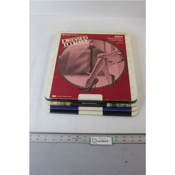 (5) Video Discs - The Making Of Star Wars, Dressed To Kill