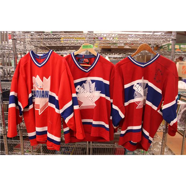 (3) Zone 2 Canadians Jersey - Size Small