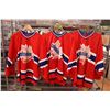 Image 1 : (3) Zone 2 Canadians Jersey - 1 Medium 2 Large