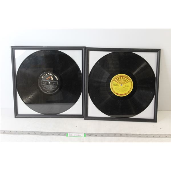 (2) Framed Vinyl Records - Johnny Cash, RCA Victor