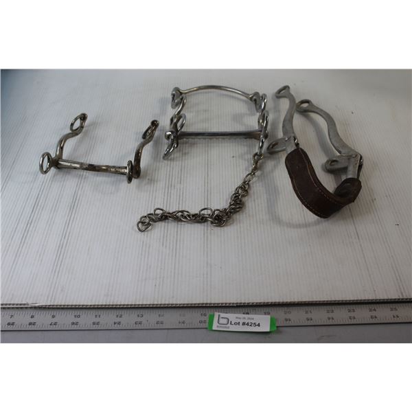 (2) Horse Bits & Horse Hackamore