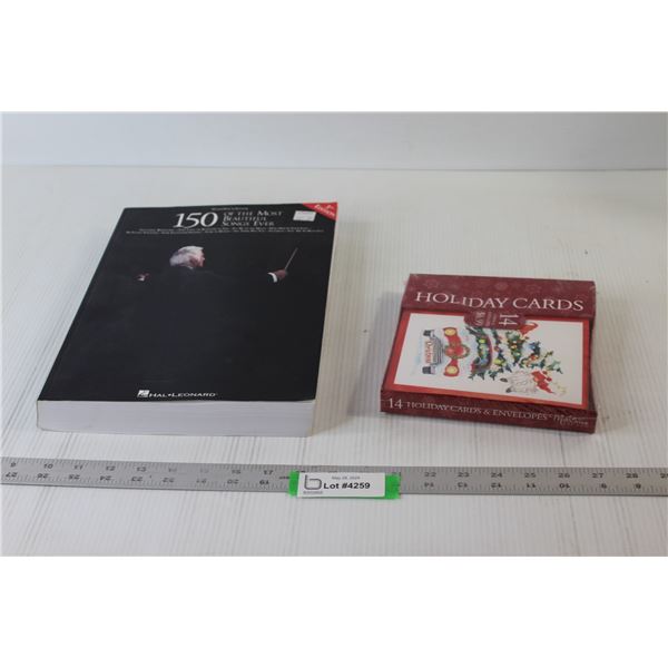 150 Of The Most Beautiful Songs Ever Book, Pack of Holiday Cards