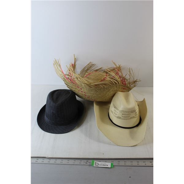 Straw Hat, Fedora, Cowboy Hat