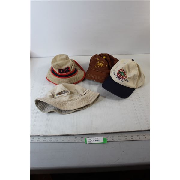 (4) Hats & Baseball Caps