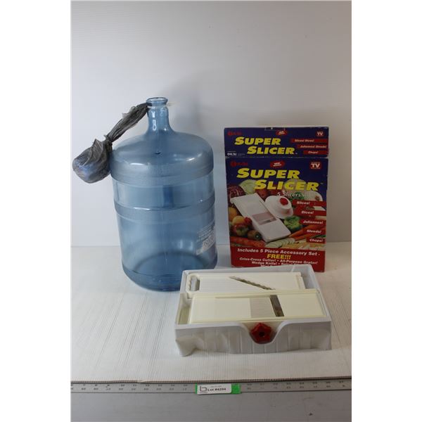 Refillable 18.9L Water Jug with (4) Caps & Cabbage Cutter