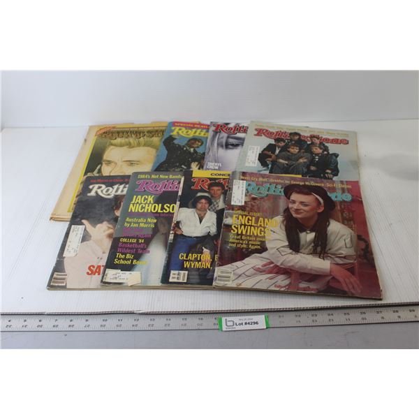 (8) Rolling Stone Magazines
