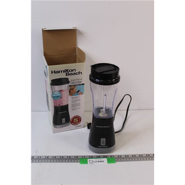 Hamilton Beach Single Serve Blender - Works (Tested)