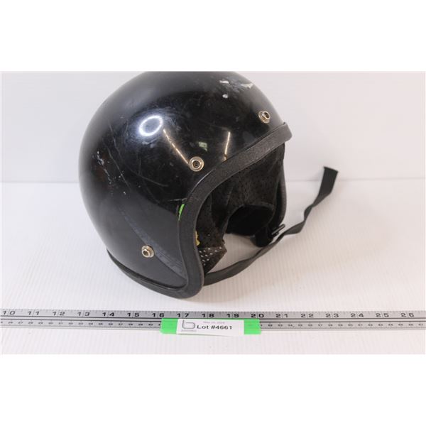 Vintage Motorcycle Helmet (Interior Has Wear)