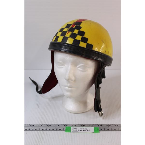 Vintage Motorcycle Helmet - As Is - Size Medium