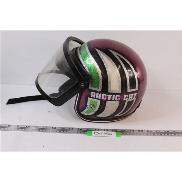 Vintage Arctic Cat Snowmobile Helmet - As Is - No Size Tag