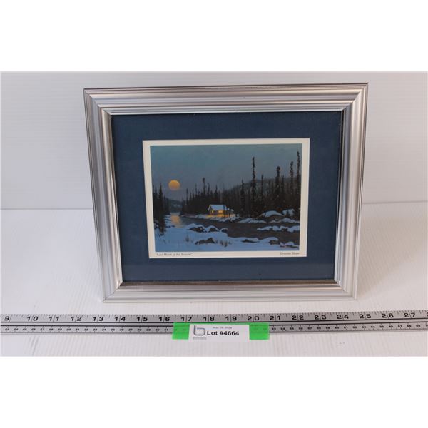"Last Moon of the Season" Print by Graeme Shaw - 12"x10"