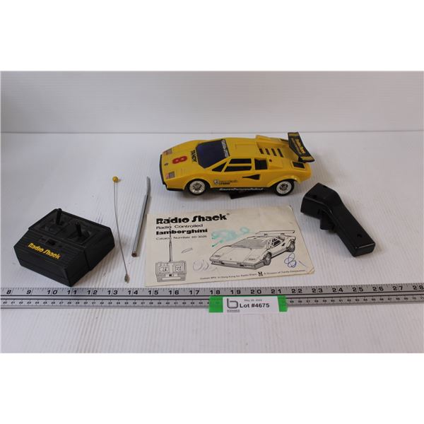 RadioShack Remote Control Lamborghini Car - Untested - As Is