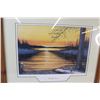Image 3 : Wood Framed "Twilight Dawn" Print by Glen Scrimshaw w/ Certificate of Authenticity (1990) - 26.5" x 