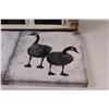 Image 4 : (2) Canadian Goose Print on Canvas (12"x12"), Deer in House Print on Canvas (24"x18")