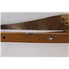 Image 5 : (2) Vintage 26" Wood Hand Saws, Vintage Wood Level