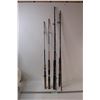 Image 1 : (2) Complete Fishing Rods (2) Handle/Bottom of Fishing Rods - As Is - No Reels